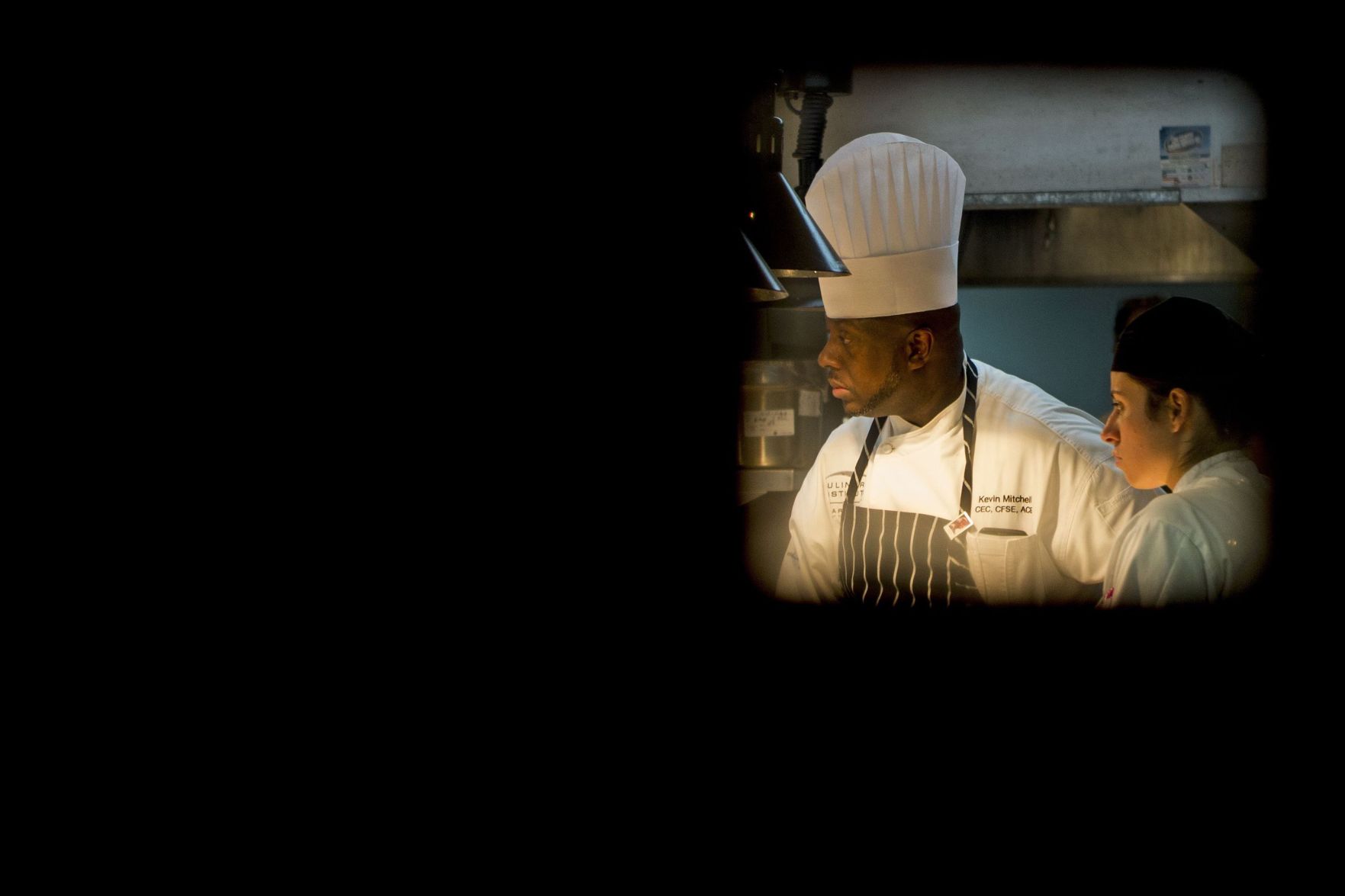 Kevin Mitchell in the kitchen
